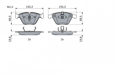 Тормозные колодки bosch 0986494036