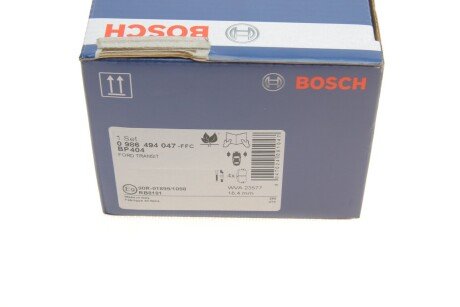 Тормозні (гальмівні) колодки bosch 0986494047