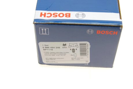 Тормозні (гальмівні) колодки bosch 0986494246