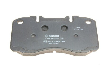 Тормозные колодки bosch 0 986 494 257