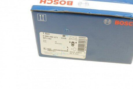 Тормозные колодки bosch 0986494271