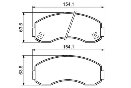 Тормозные колодки bosch 0 986 494 314