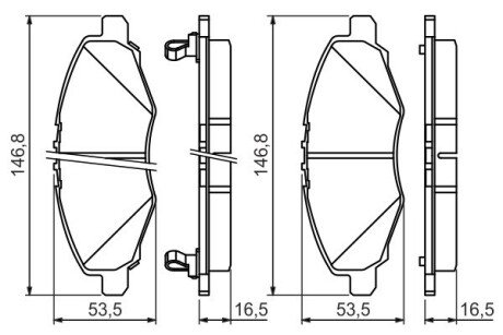 Тормозні (гальмівні) колодки bosch 0 986 494 326