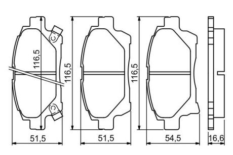 Тормозные колодки bosch 0 986 494 333