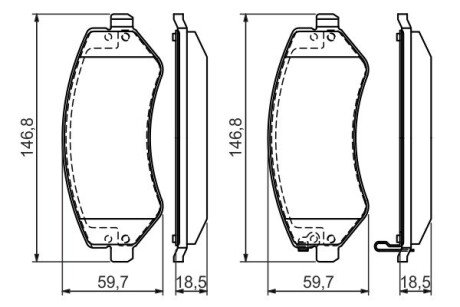 Тормозные колодки bosch 0 986 494 357