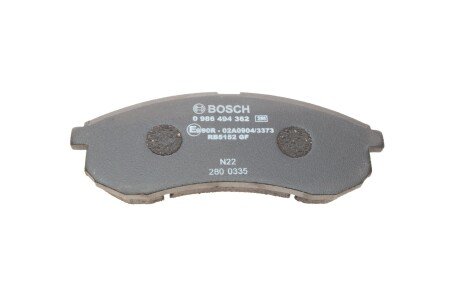 Тормозні (гальмівні) колодки bosch 0986494362