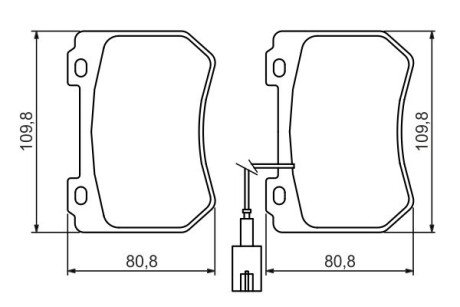 Тормозные колодки bosch 0 986 494 402