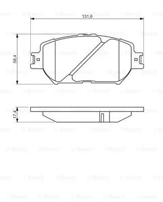Передні тормозні (гальмівні) колодки Bosch 0986494418 (фото 1)