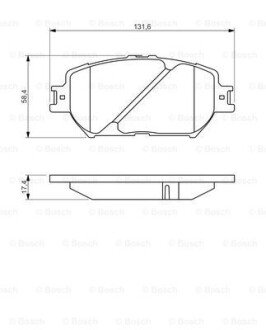 Тормозні (гальмівні) колодки bosch 0986494418