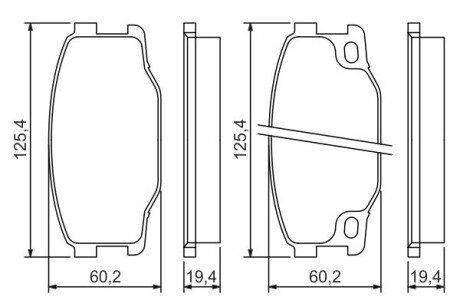 Тормозні (гальмівні) колодки bosch 0 986 494 442