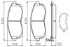 Тормозные колодки bosch 0 986 494 443