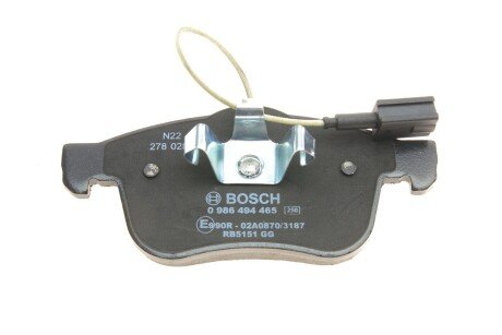 Тормозні (гальмівні) колодки bosch 0986494465