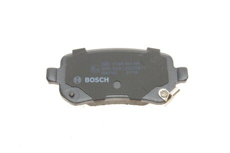 Тормозні (гальмівні) колодки bosch 0 986 494 496