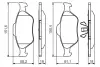 Тормозні (гальмівні) колодки Bosch 0 986 494 512 (фото 7)