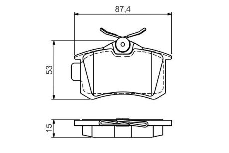 Тормозные колодки bosch 0986494521