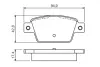 Тормозные колодки bosch 0 986 494 536