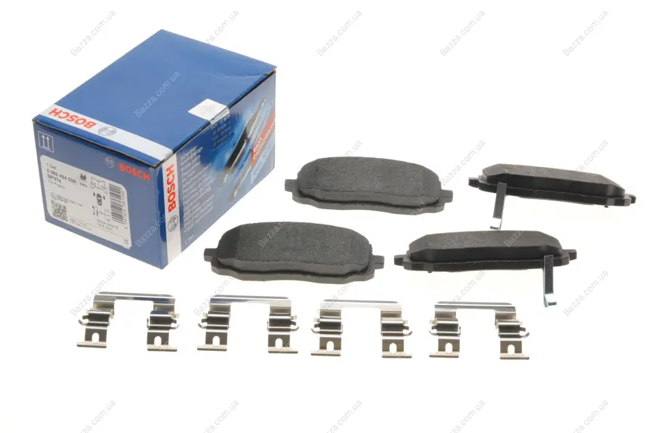 Тормозні (гальмівні) колодки Bosch 0 986 494 594 (фото 1)