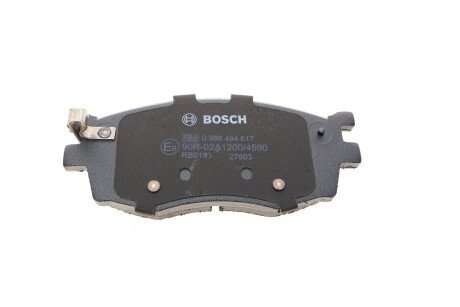 Тормозные колодки bosch 0 986 494 617