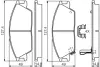 Тормозные колодки bosch 0 986 494 620
