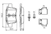 Тормозные колодки bosch 0 986 494 622
