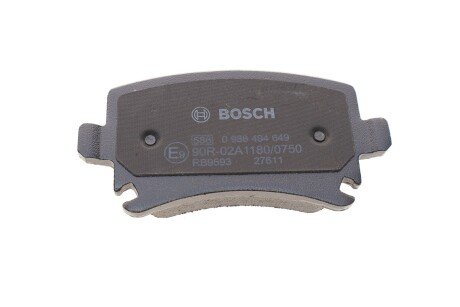 Тормозні (гальмівні) колодки bosch 0 986 494 649