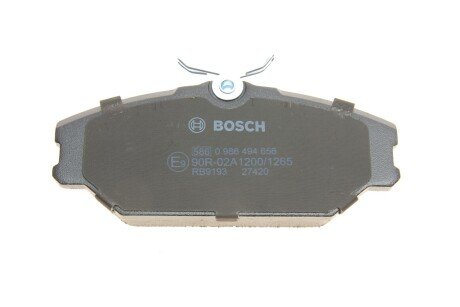 Тормозные колодки bosch 0986494656