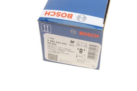 Тормозные колодки bosch 0986494656