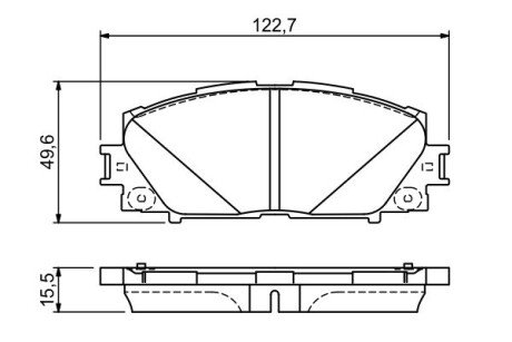 Тормозные колодки bosch 0 986 494 670 на Тойота Приус 30