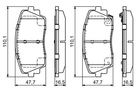 Тормозные колодки bosch 0 986 494 688