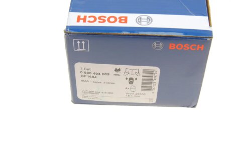 Тормозні (гальмівні) колодки bosch 0986494689