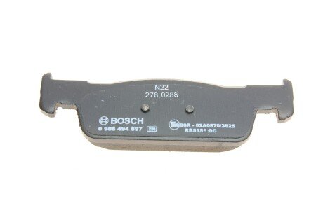 Тормозные колодки bosch 0 986 494 697