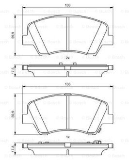 Тормозні (гальмівні) колодки bosch 0 986 494 712 на Киа Сид jd