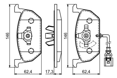 Тормозные колодки bosch 0 986 494 721