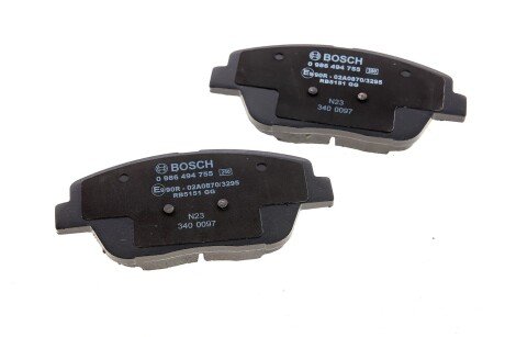 Тормозные колодки bosch 0 986 494 755