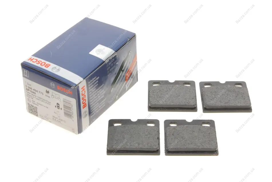 Тормозні (гальмівні) колодки Bosch 0 986 494 775 (фото 1)