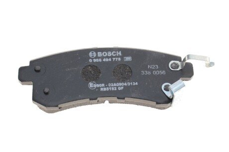 Тормозні (гальмівні) колодки bosch 0986494778