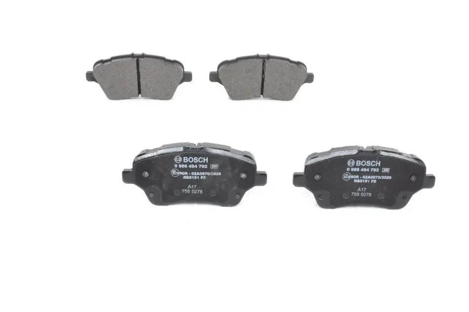 Тормозні (гальмівні) колодки Bosch 0 986 494 792 (фото 1)
