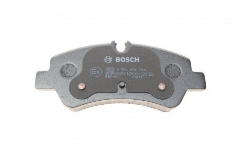 Тормозні (гальмівні) колодки bosch 0986494796