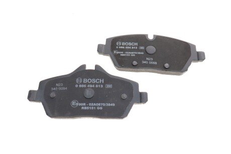 Тормозные колодки bosch 0986494813