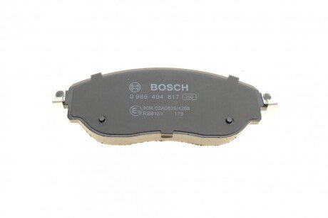 Тормозные колодки bosch 0986494817