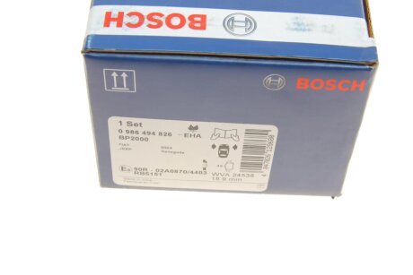 Тормозні (гальмівні) колодки bosch 0986494826