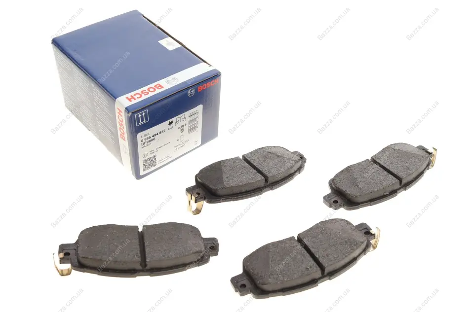 Тормозні (гальмівні) колодки Bosch 0986494832 (фото 1)