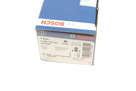 Тормозные колодки bosch 0986494861