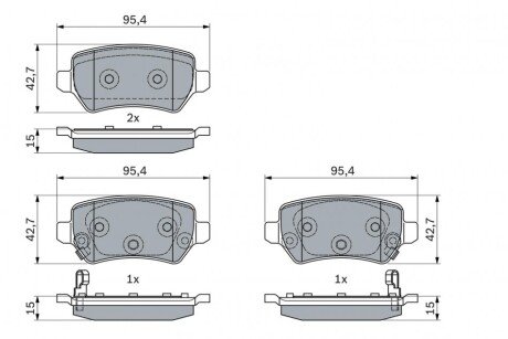 Тормозные колодки bosch 0986494954