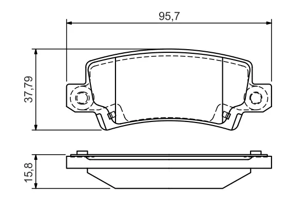 Тормозные колодки bosch 0986495072
