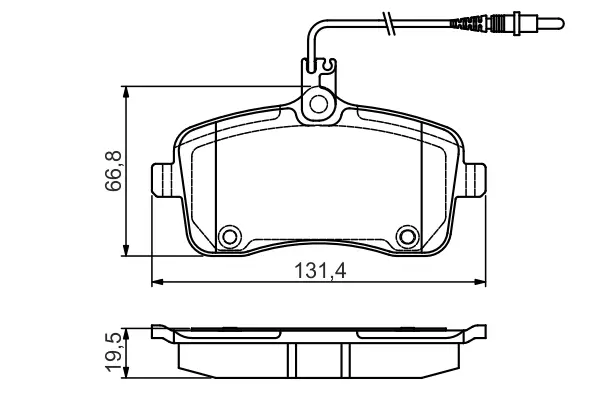 Тормозные колодки bosch 0986495091