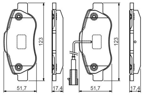 Тормозные колодки bosch 0986495097