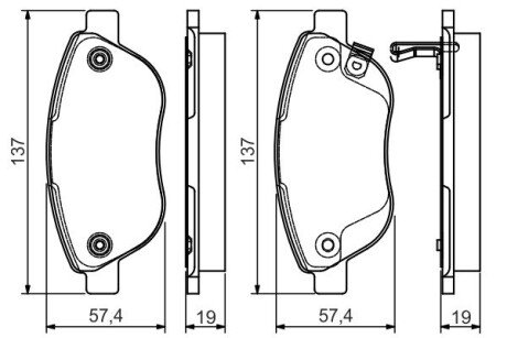 Тормозные колодки bosch 0986495103