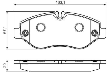 Тормозные колодки bosch 0 986 495 113