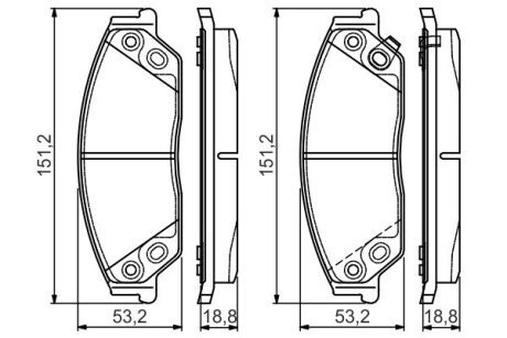 Тормозные колодки bosch ""0986495149"